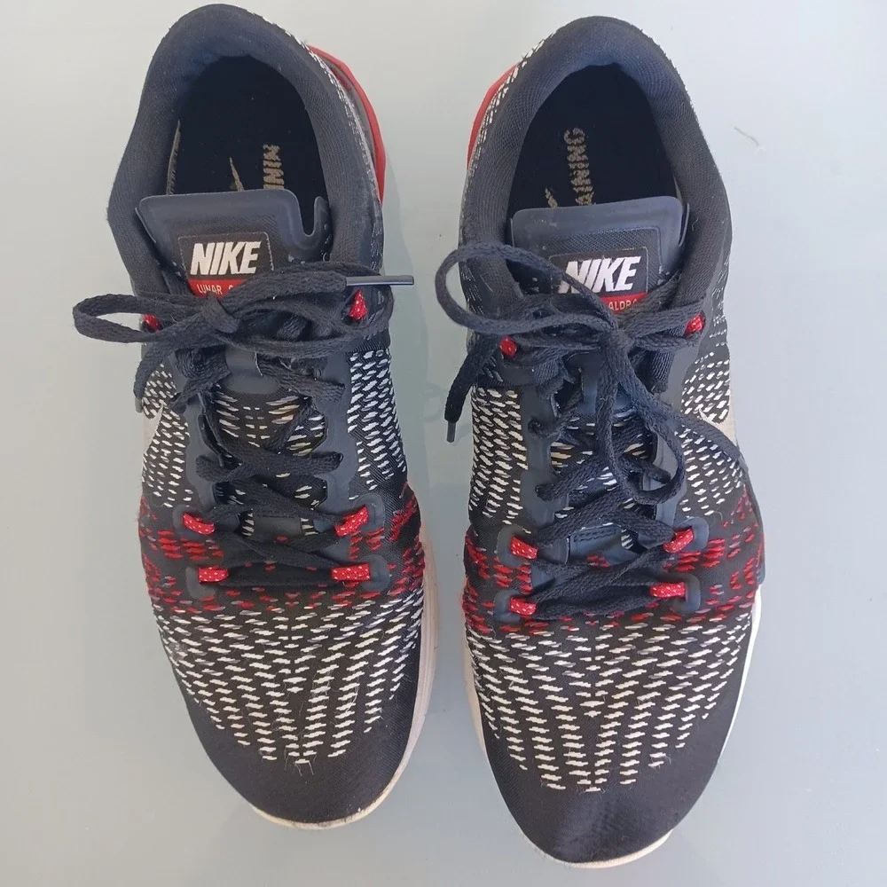 Nike Lunar Caldra Mens Training Shoes Black Red White 803879-010 Size 10